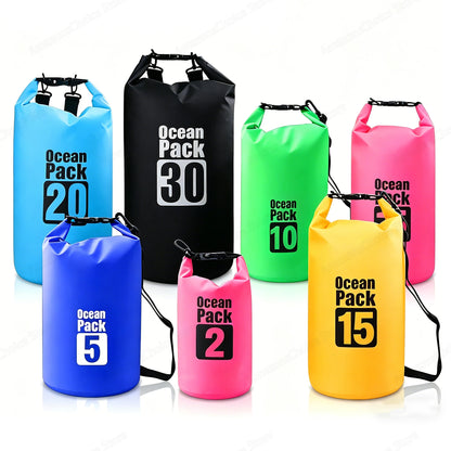 2L to 30L Waterproof PVC Dry Bag