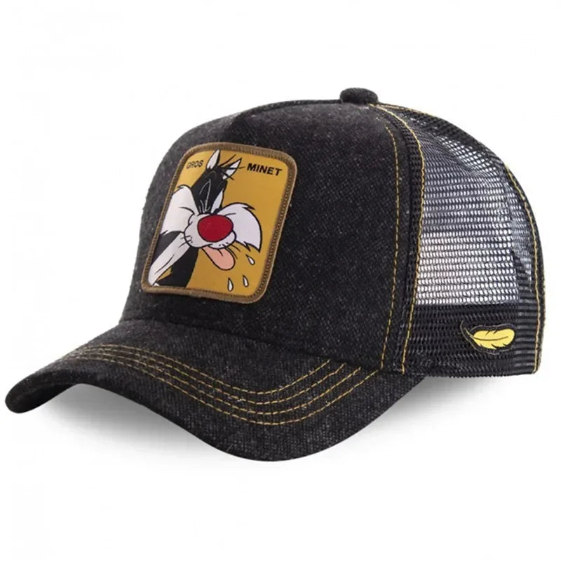 Unisex Anime Cartoon Snapback Trucker Baseball Cap