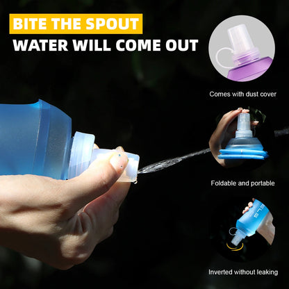 WRELS BPA Free Collapsible TPU Soft Flask Water Bottle