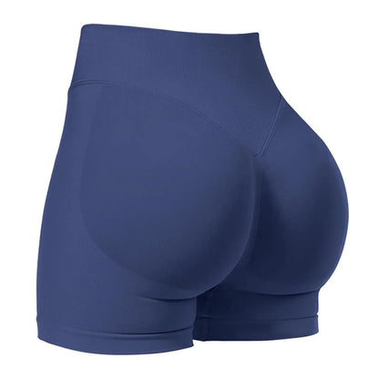 Women's Low Waist Seamless Stretch Yoga Shorts