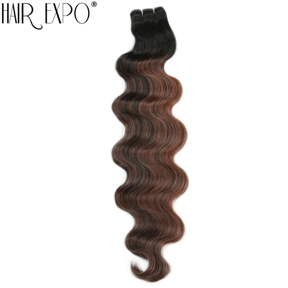 Women's 24 Inch Piano Blonde Body Wave Hair Extensions