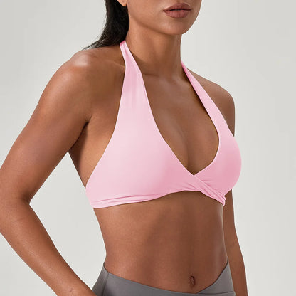 Women's Criss Cross Back Padded Yoga Sports Bra