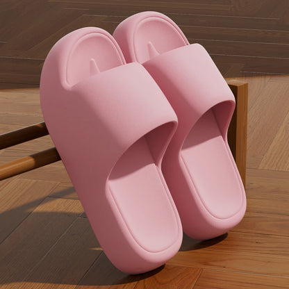 Unisex EVA Cloud Pillow Slides Thick Sole Non Slip Bathroom Slippers