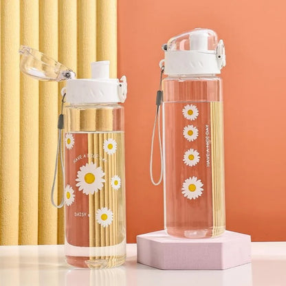 780ml Daisy Flower Leak Proof Sports Water Bottle