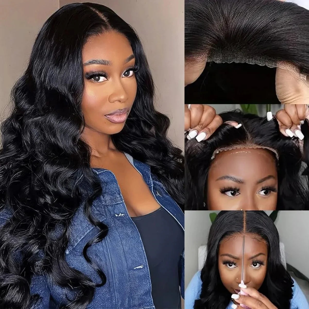 Body Wave 13x6 HD Lace Front Human Hair Wig 5x5 Closure Wig