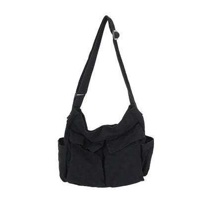 Vintage Canvas Shoulder Tote Bag for Women Large Capacity Travel Handbag