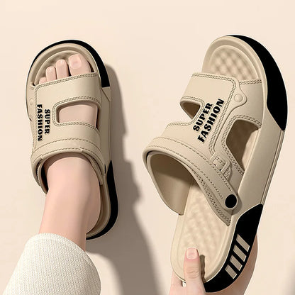 Men’s EVA Platform Slides Soft Sole Indoor Outdoor Summer Shoes