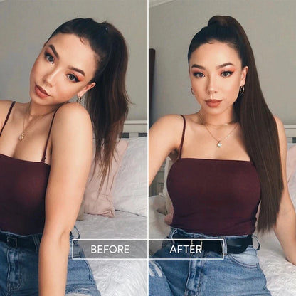 Long Straight Wrap Around Ponytail Hair Extension