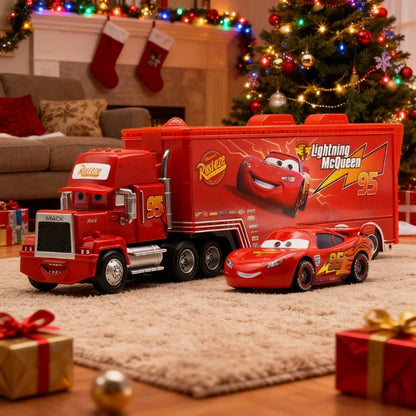 Pixar Cars Lightning McQueen and Truck Toy Set