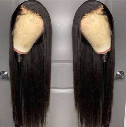 40 42 Inch Bone Straight HD Lace Front Human Hair Wig