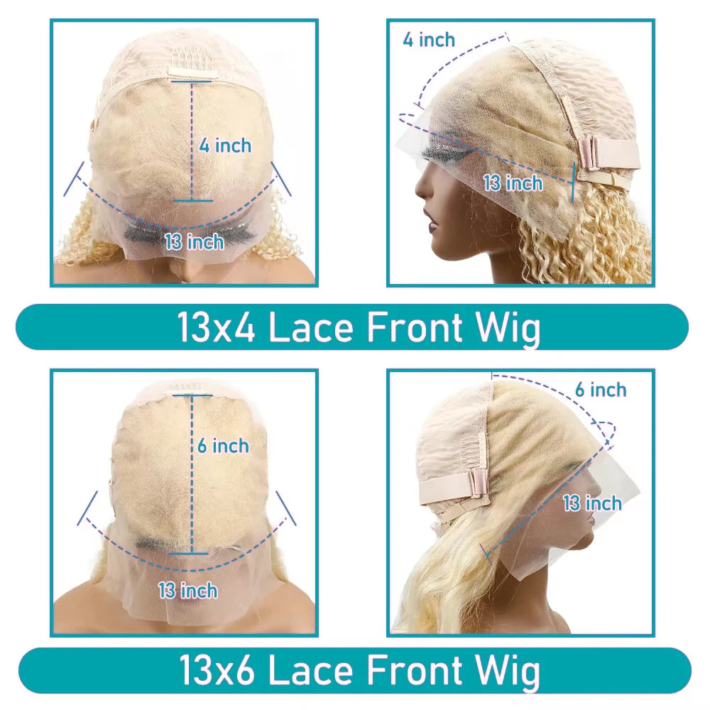 613 Blonde Body Wave 13x6 Lace Front Human Hair Wig