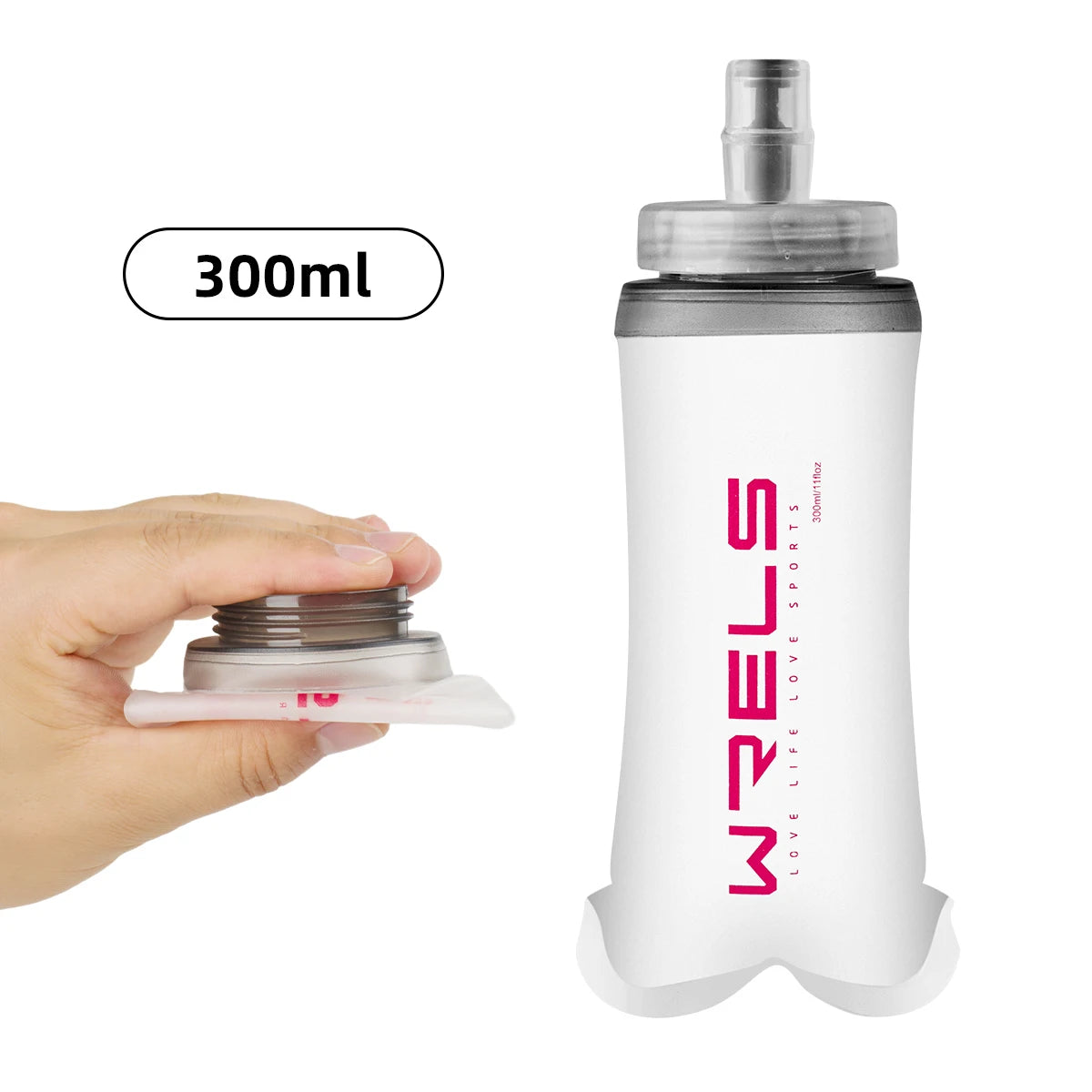 Collapsible Soft Sports Water Bottle for Running and Hiking