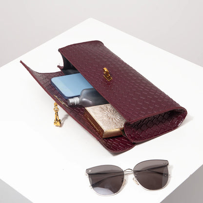 Burgundy Vintage Work Tote Bag for Women