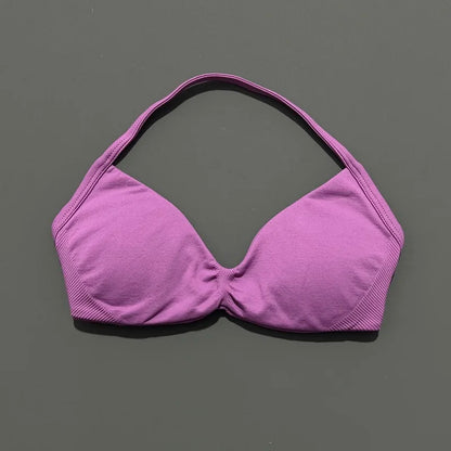 Women's High Support Strappy Halter Sports Bra
