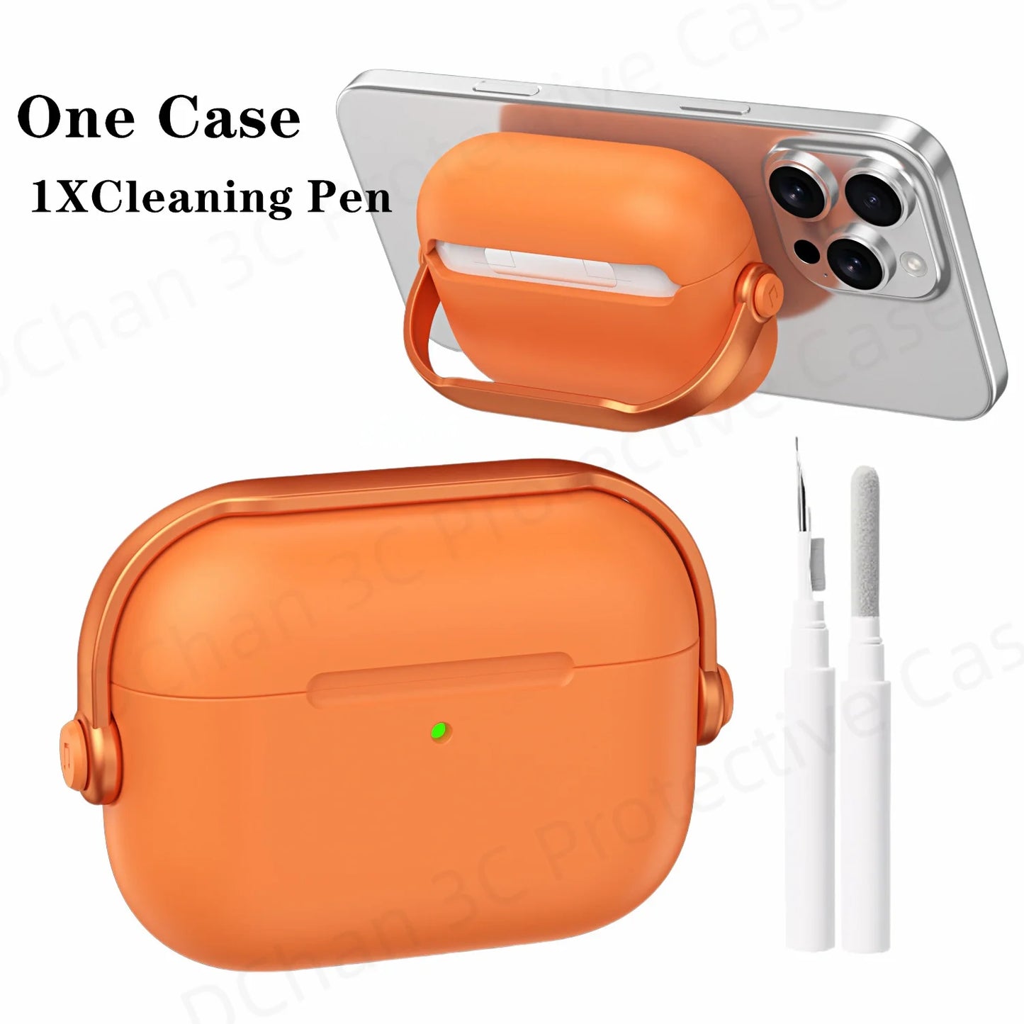 Shockproof AirPods Pro 3 and AirPods 4 Case with Lock and Cleaner Kit