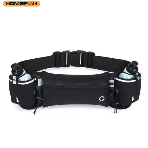 HOMEFISH Running Waist Pack with Phone and Water Bottle Pockets