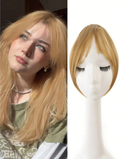 Women's Natural Clip In Middle Part Bangs Hair Extension