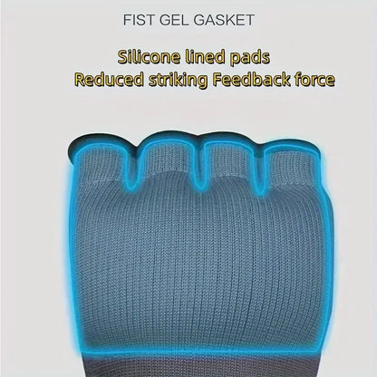 MMA Half Finger Gel Boxing Gloves with Wrist Support