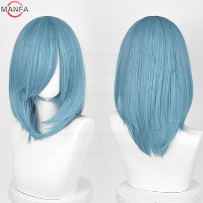 40cm Heat Resistant Anime Cosplay Wig with Bangs
