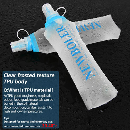 150ml to 750ml Collapsible Silicone Sports Water Bottle