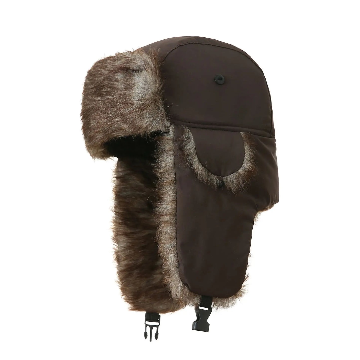Men's Winter Russian Ushanka Trapper Hat with Ear Flaps