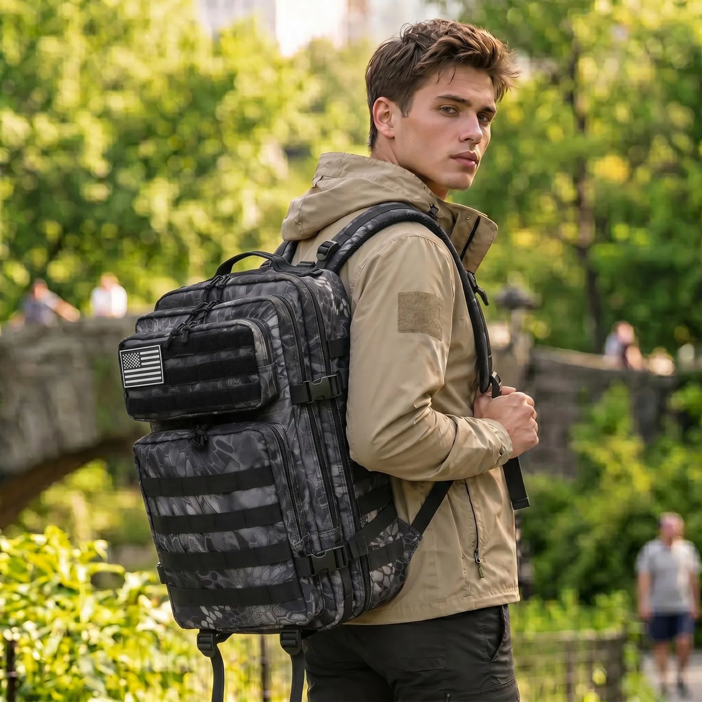 45L MOLLE Tactical Travel and Hiking Backpack
