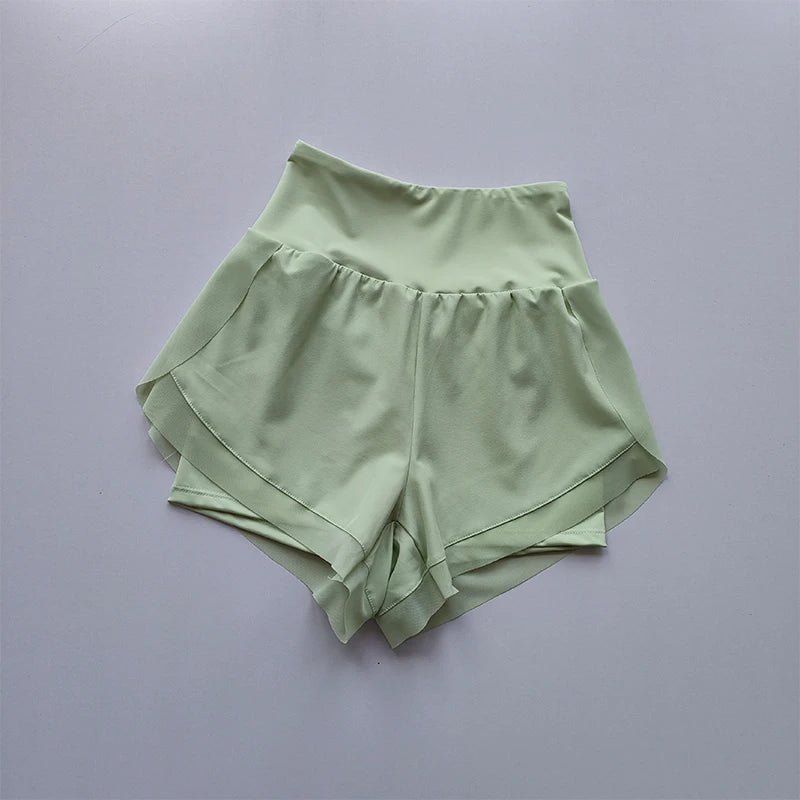 Women's High Waist 2 in 1 Quick Dry Running Shorts