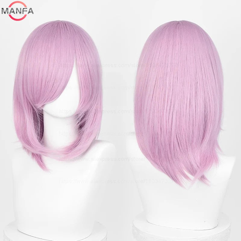 40cm Heat Resistant Anime Cosplay Wig with Bangs