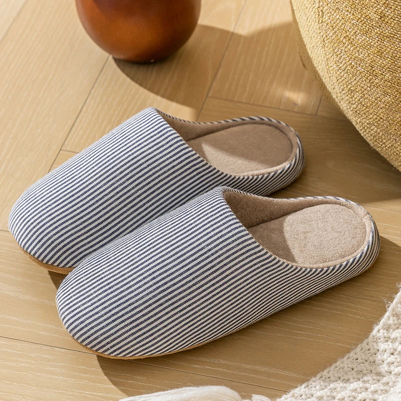 Soft Fur Unisex Home Slippers Warm Non Slip Indoor Shoes