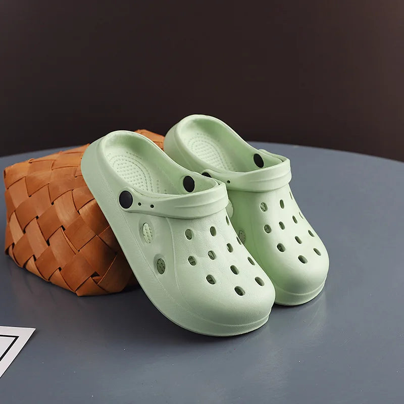 Unisex Wide Toe Garden Clogs Non Slip Summer Beach Sandals