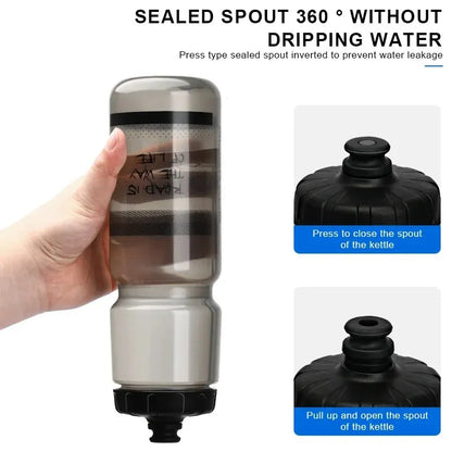 RIDERACE 750ml Squeeze Cycling Water Bottle