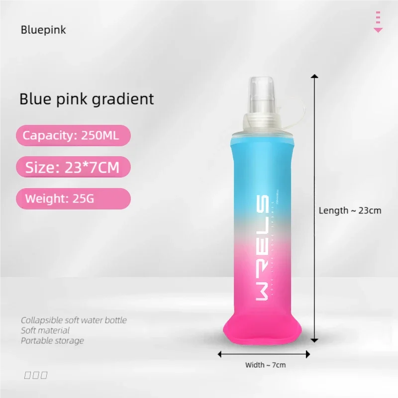 TPU Collapsible Soft Flask Sports Water Bottle