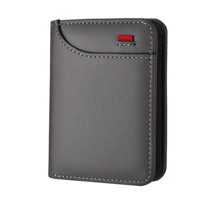 Men's Vertical Multi Card Mini Wallet