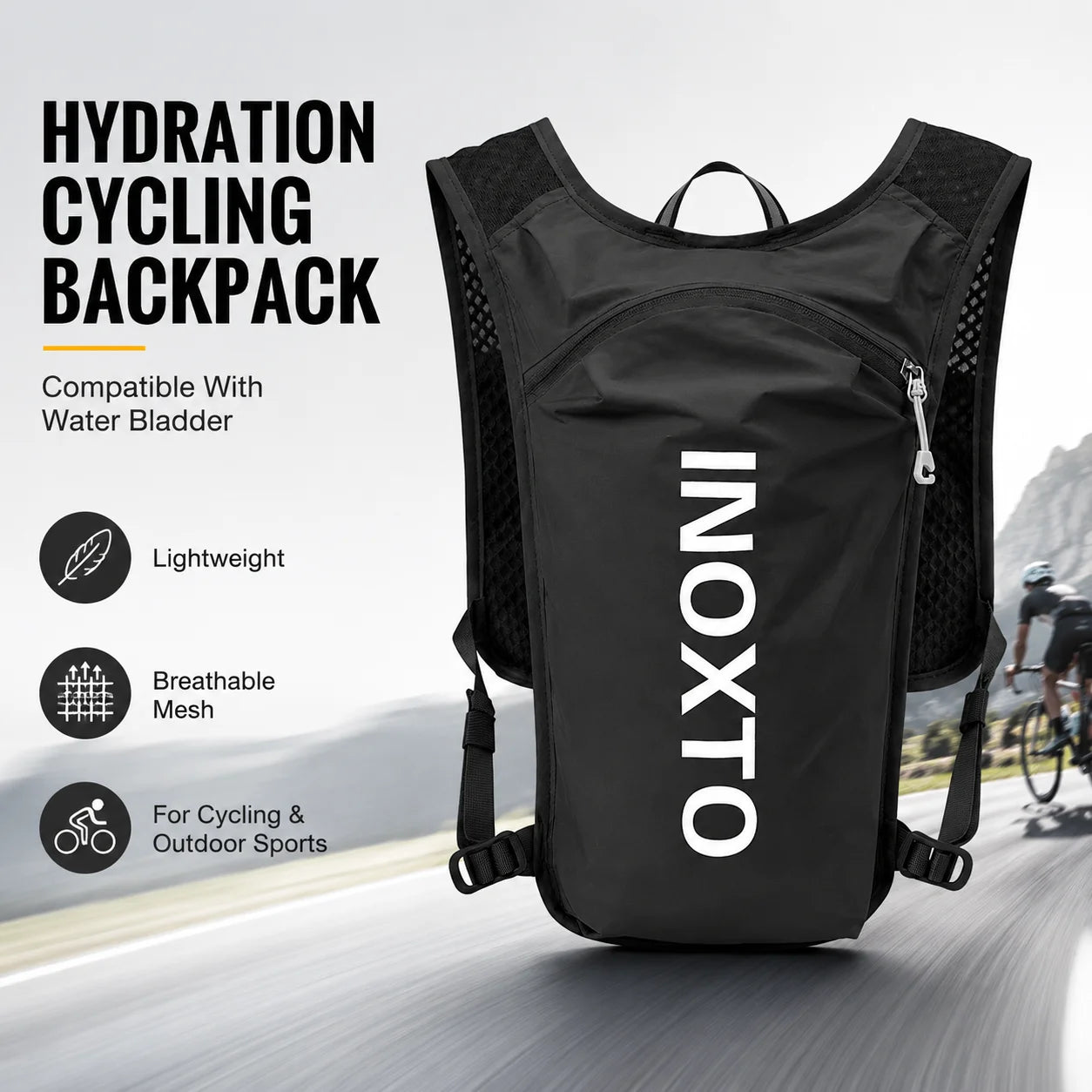 5L Lightweight Breathable Running Hydration Vest Backpack
