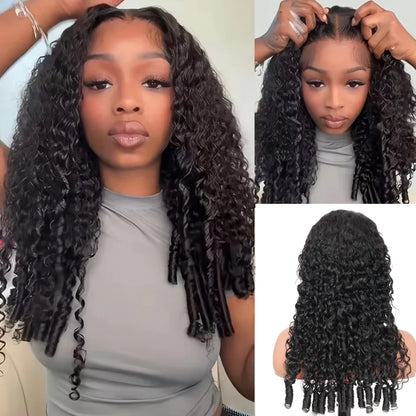 Women's 36 to 38 Inch Burmese Curly HD Lace Front Human Hair Wig