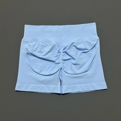 Women's Seamless Scrunch Butt Gym Biker Shorts