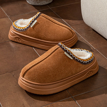 Unisex Warm Fuzzy Plush Slipper Boots