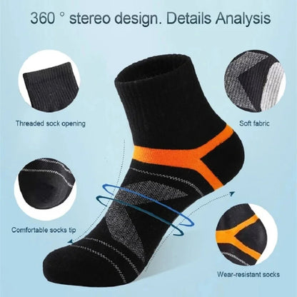 3 Pairs Men's Breathable Sports Running Socks