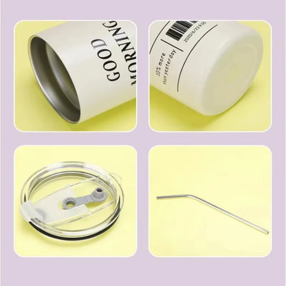 600ml 304 Stainless Steel Insulated Tumbler with Straw