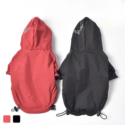 Waterproof Warm Hooded Dog Coat with Reflective Details for Small Dogs & Cats