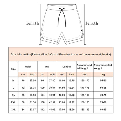 Men's Camo 2 in 1 Quick Dry Running Shorts