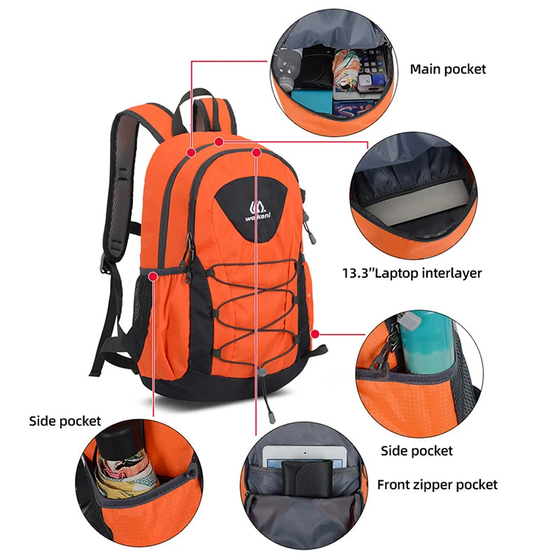Unisex Ultralight Mini Hiking and Camping Backpack
