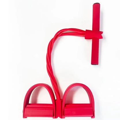4 Tube Pedal Resistance Band for Full Body Training