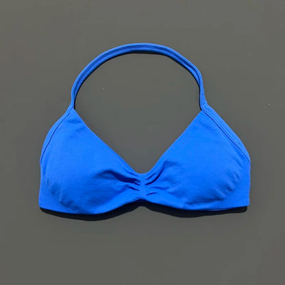 HISTELLO Women's High Support Strappy Halter Sports Bra