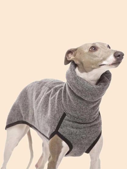 Greyhound Winter Turtleneck Pajamas Stretch Dog Coat for Medium & Large Dogs