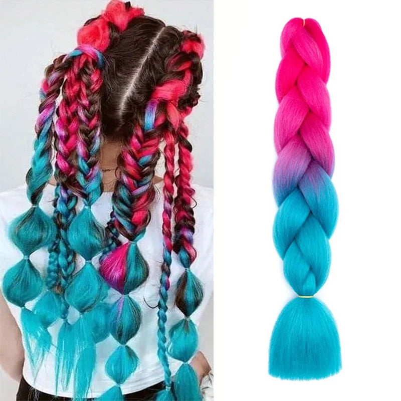 24 Inch Pre Stretched Yaki Braiding Hair Extension