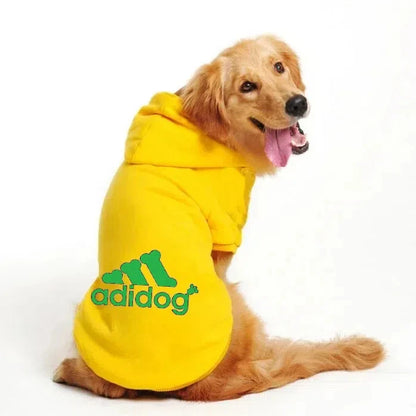 Warm Dog Hoodie Coat for Medium & Large Dogs Winter Pet Clothing
