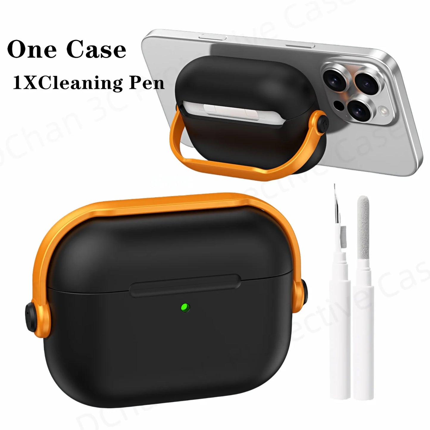 Shockproof AirPods Pro 3 and AirPods 4 Case with Lock and Cleaner Kit