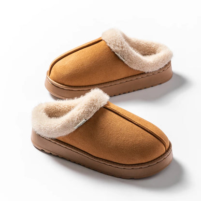 Unisex Fluffy Warm EVA Thick Sole Winter Slippers