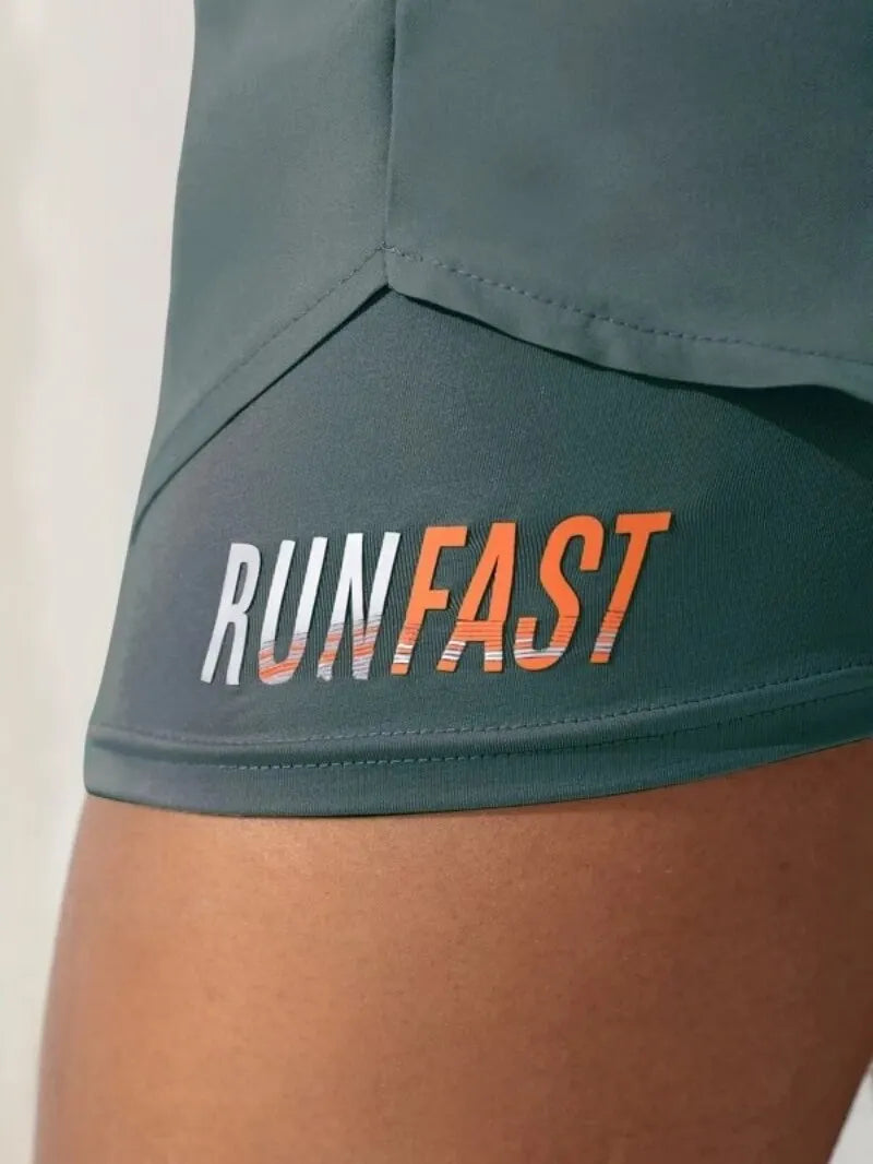 Women's High Rise 2 in 1 Yoga Running Shorts